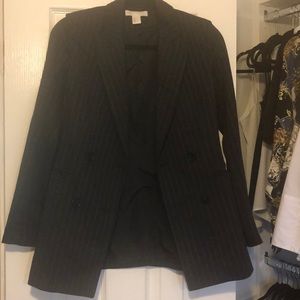 H&M Navy Pinstripe Blazer, Size 2 🎊🎉